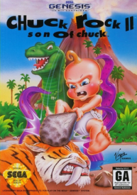 Chuck Rock II JP Sega Mega Drive JP box art